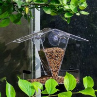 Acrylic Bird Feeder Hanging Bird Cage Automatic Feed Replenishment