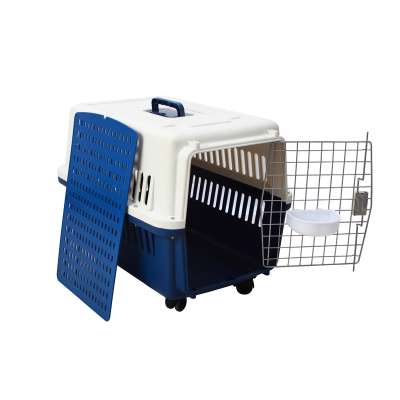 Durable fastness flight dog carrier for pet transport box for dogs airline case for pets