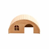 Natural living wooden hamster cage Guinea pig house rabbit hideout small animal playground