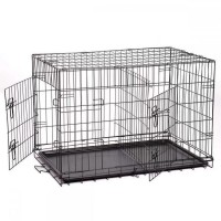 XXL large double doors heavy duty metal wire dog crate